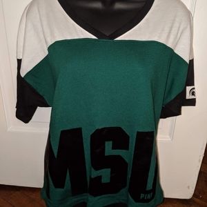 V.s Pink MSU Tee new with tags